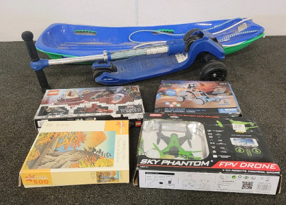 Sky Phantom FPV Drone, SillBird Solar Robot Creation Kit, Lego Wakanda Forever, A 3 Wheeled Scooter, And More!