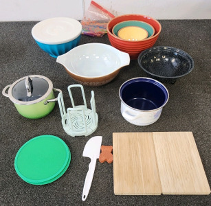 Mixing Bowls, Pots, Strainer, And More!