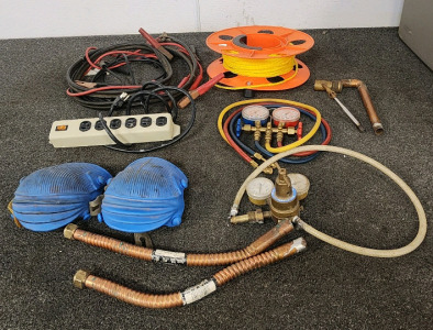 Jump-Cables, Rope, Extention Cord, Knee Pads, And More.