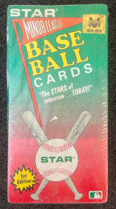 Vintage Star Minor Leage Baseball Cards, Unopened