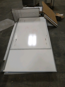 2) Whole Pallets White Boards (~20) Assorted Sizes