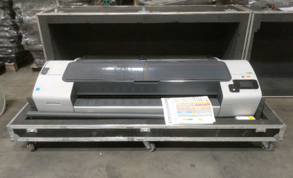 HP Large Format Printer #CR650A in Rolling Wilson Case 81x32x36