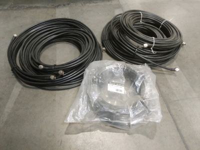 7) Bundles Assorted Lengths To 75' SureCall SC400 Coaxial Cable N-type Connectors Male