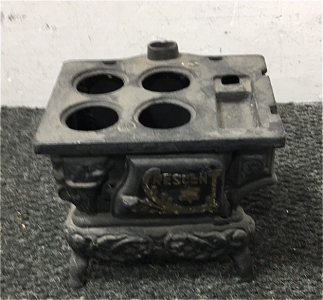 Cast Iron Crescent Stove Toy, Vintage Buddy L Ice Truck Toy