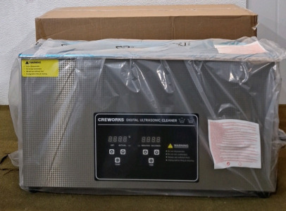 (1) Creworks 10L Digital Ultrasonic Cleaner