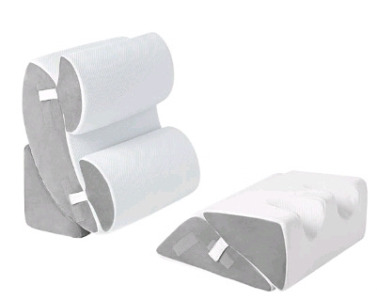 (1) Hansleep 6-Piece Orthopedic Bed Wedge Pillow Set, White/Grey
