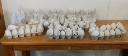 Ceramics! Large Assortment! Green, Unfired