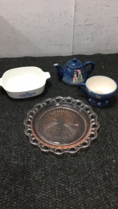 Vintage Corning Ware Dish And More