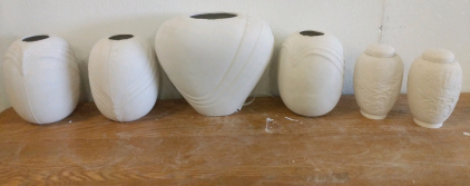 Ceramics! Large Assortment! Green, Unfired