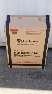 (1) Liberty Furniture 3-Drawer Nightstand - Model 249-BR61