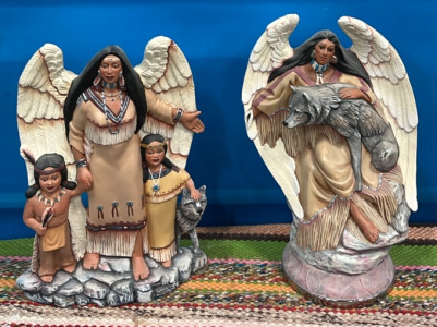(2) Ceramic Sculptures