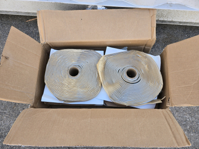 Full Box of (8) Rolls of Tacky Tape &frac34;" Wide - ITW Polymers Sealants (Sold As Is in Box)
