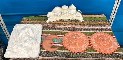 Assortment of Painted & Unfinished Ceramic Pieces