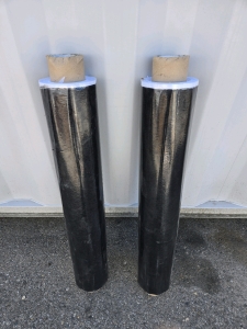 (2) Intertape 51596 CIC2070420 - Black Adhesive Product - 30" Wide (Sold As Is)