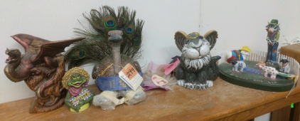 Ceramics! Assorted Large Painted Fired Ceramics