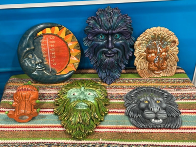 Assortment of Finished & Painted Ceramic Pieces