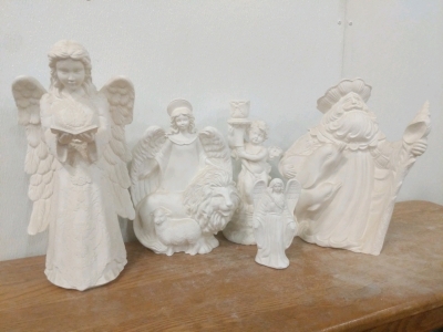 Ceramics, Fired! Santa's of the Multiverse, Cherubs, Angels and More!