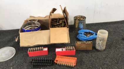 Box of Brass Bullet Casings