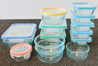 14 Piece Set Of Snap Ware Pyrex Bowls With Lids - 7