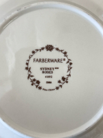 Farberware Sydney Roses Dinner Plates, (3) Rooster Mugs, and (3) Furio Home Containers - 4