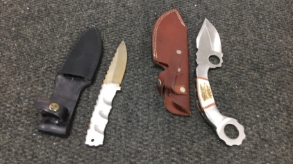 Gear Head Knife, Handmade Steel Knife