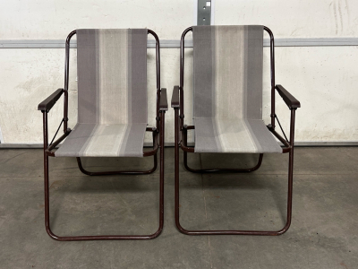 Pair Of Vintage Folding Chairs