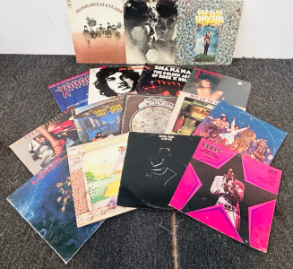 Collection Of Vintage Vinyl Records Including: Elvis, Elton John, Tony Tim and More