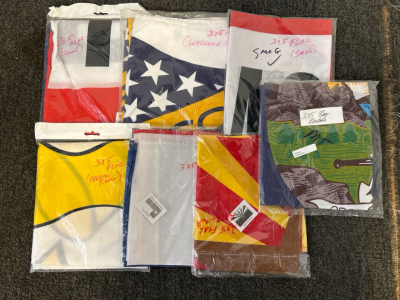 (7) 3'x5' Flags: Montana, Smog, Yellow Ribbon, Welcome Home, and More