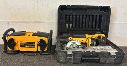 DeWalt Cordless Saw Set, Radio, & Charger