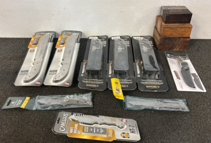 Knife Building Kit - 10 Knives & Various Wood Blocks