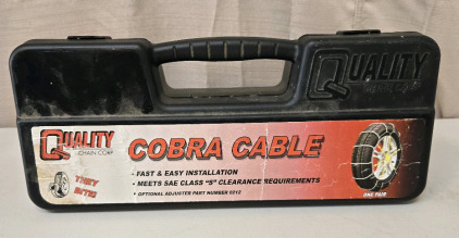 Quality Chain Cobra Passenger Cable Tire Chains One Pair