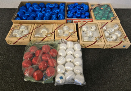 Collection of Satin Christmas Ornaments