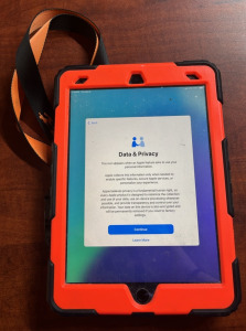iPad With Seymac Case & Lanyard