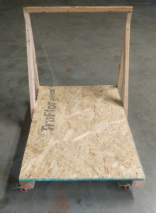 Wooden Rolling Cart 48x34
