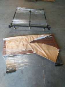 Full Size Headboard With Bedframe Medium Stain