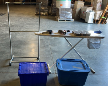 (1) Ironing Board (1) Kobalt Hanging Work Light (2) Taoe Guns & More