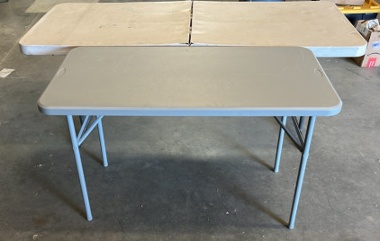 (1) 6&rsquo; Lifetime Folding Table (1) 4&rsquo; Cosco Folding Table