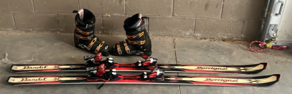 Rossignol Bandit Skis with Size 13-14 Nordica Boots