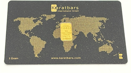 1 Gram 999.9 Fine Gold Bar W/ C.O.A