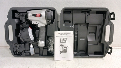 (1) Grip Rite Roofing Nailer - Model GRTCR175 - w/ Case & Manual