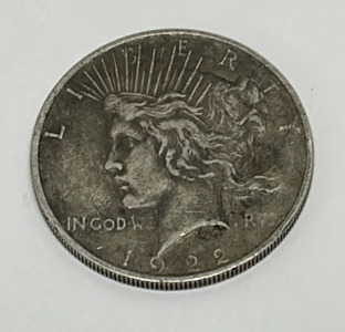 1922 Silver &ldquo;Peace&rdquo; Dollar
