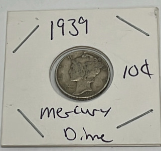 1939 Mercury Dime (Carded)