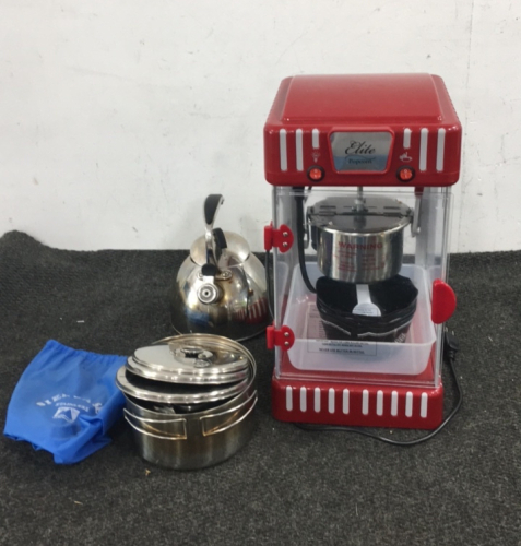 Popcorn Maker, Evernew Metal Cook Set, Metal Teapot