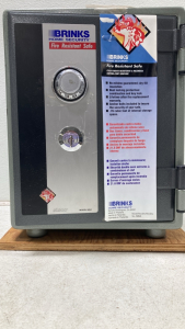 Brinks Home Security Safe - Fire Resistant- Key Included