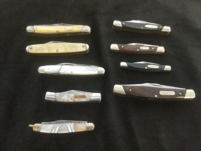 9) Knives! Assorted Brands Pocket Knives-Imperial, Buck, Schrade. Small Folders