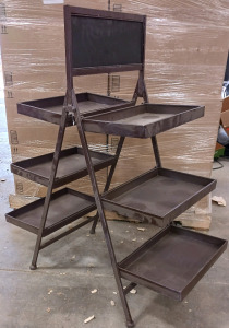 (1) Wald Imports Metal Display Rack - Model FL5018 - 33"x18"x43&frac12;"