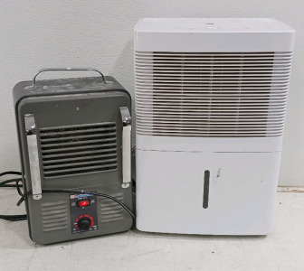 (2) Home Appliances - (1) GE Dehumidifier ADEL30LWQ1 (1) Lakewood Space Heater Model 722/A