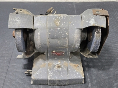 Unknown Brand - Bench Grinder 2-Wheel w/ Protective Cover - 12"L x 7"D x 8&frac12;"H