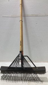 (1) Rake - (1) PushBroom - (1) Extra Handle - Yard & Driveway Maintenance!