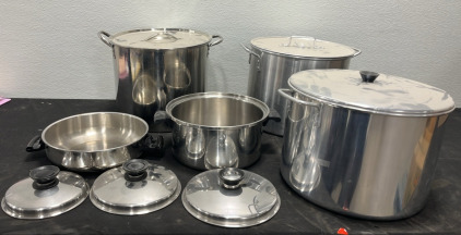 (5) Pots (6) Lids